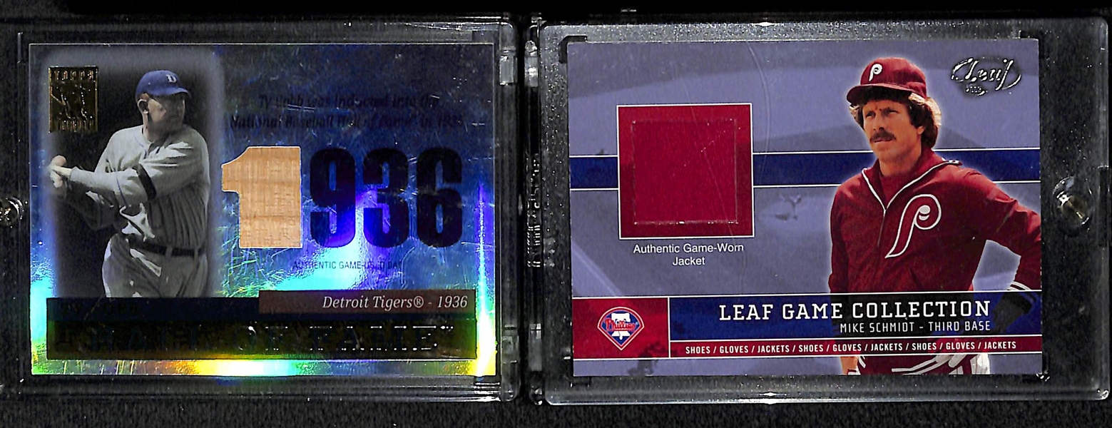 Lot Of 7 Baseball HOF Relic Cards w/ Ty Cobb
